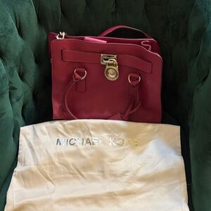 Michael Kors Hot Pink Saffiano Leather Satchel